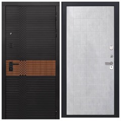 Купить Входная дверь L 49 - ФЛ 256 ПВХ бетон снежный