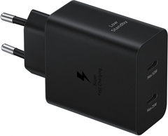 Зарядное устройство Samsung EP-T5020X 50W 2xUSB-C + кабель Черный