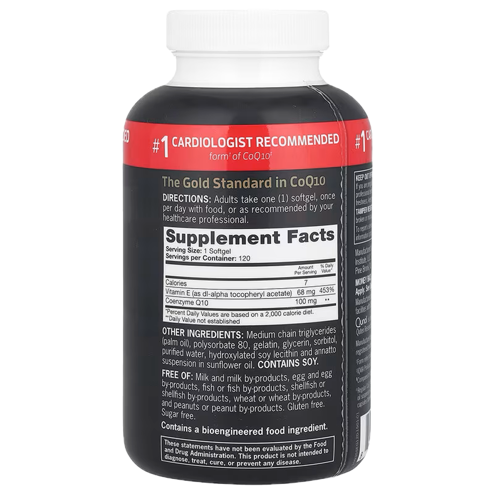 Ультра Q10 100 мг, Ultra CoQ10 100 mg, Qunol, 120 капсул 2