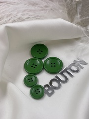 Пуговицы на прокол ярко-зеленые матовые