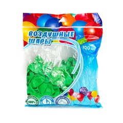 
          Шар воздушный металлик Alingar, №10, зеленый, 100шт/уп, пакет с европодвесом