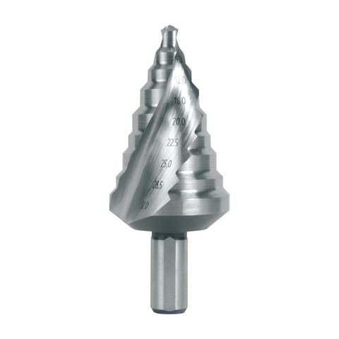 Сверло ступенчатое 6-32мм (Спиральное) HSS-G 9ступ. L76мм хв.9мм Ruko 101096 (В)