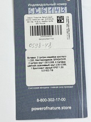 Цитрин-Мадейра (серьги из серебра)