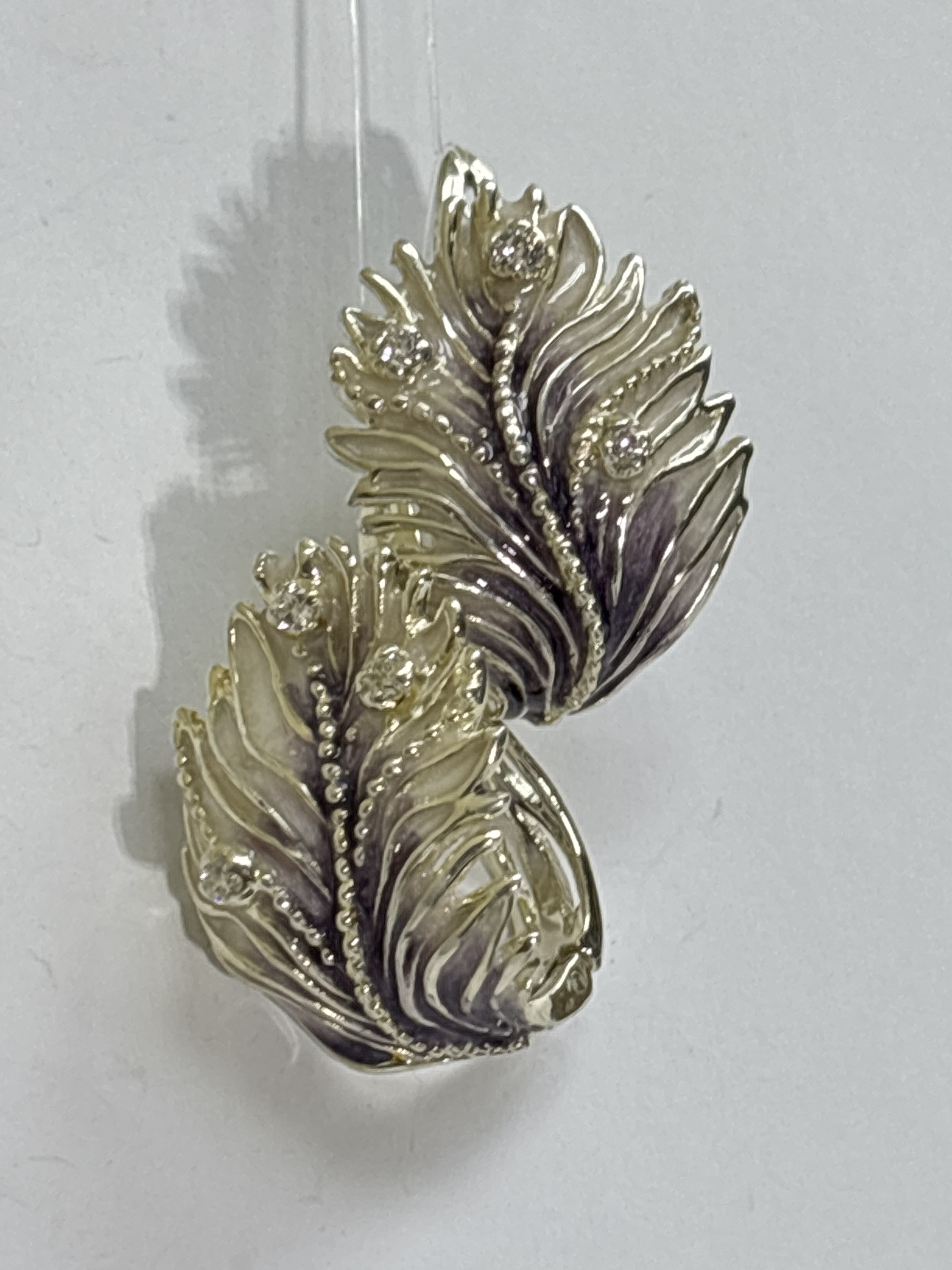 Плима (серьги из серебра)