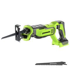 Сабельная пила Greenworks GPT-BLRS-1 24V (115 мм) аккумуляторная, без АКБ и ЗУ