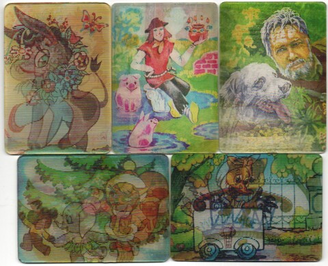 № 31 Набор из 5 стерео Календариков. Мультфильмы СССР 1982 г.
