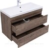 Aquanet 335878 Тумба с раковиной Нота new 100 цв.дуб веллингтон табак (335878)