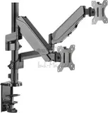 Настольный кронштейн-газлифт для двух мониторов ONKRON G140 чёрный