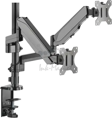 Настольный кронштейн-газлифт для двух мониторов ONKRON G140 чёрный