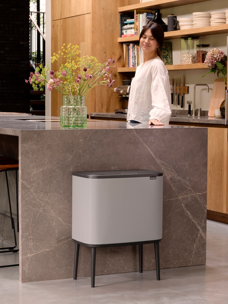 Мусорный бак Bo Touch Bin (11 л + 23 л), Светло-серый, арт. 255007 - фото 10