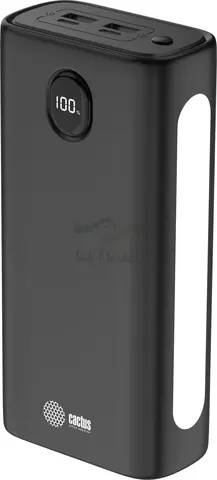 Мобильный аккумулятор Cactus CS-PBFSJA-30000_MAK 30000mAh 4.5A 2xUSB-A, USB-C черный