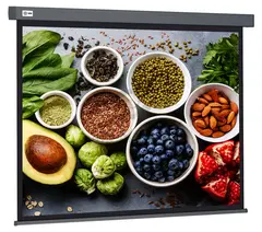 Экран Cactus 84" 150x150см Wallscreen CS-PSW-150X150-SG 1:1 настенно-потолочный рулонный серый