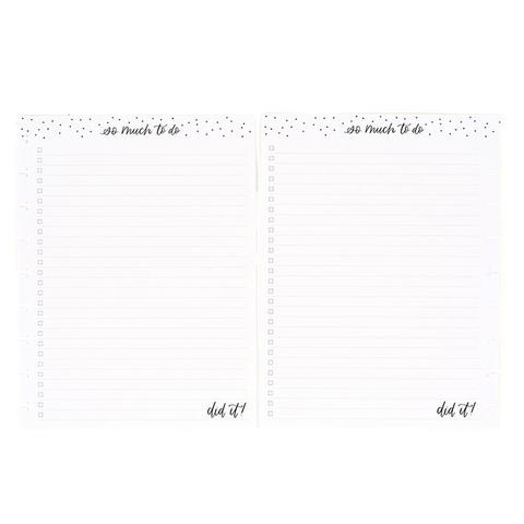 Дополнительный блок листов для ежедневника  -Checklist Classic Lined Classic Filler Paper