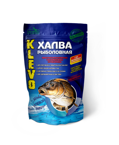 КЛЁВО Рыболовная ХАЛВА УНИВЕРСАЛЬНАЯ аромат ХАЛВА 0.9 кг/20шт/уп. продажа от 5 шт.