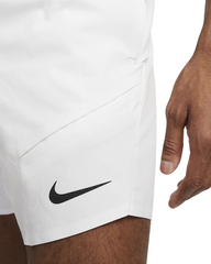 Шорты теннисные Nike Court Dri-Fit Advantage Short 7in Rafa - white/white/black