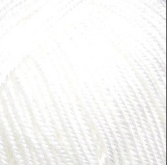 Пряжа "Подмосковная", 50% шерсть, 50% акрил, 100гр-250м, белый