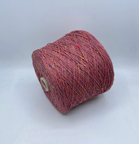 G&G Filati (пр.Италия),art-Tweedwool 400/100гр,70%Меринос 30%Шелк , цвет-Сухая роза, твид. арт.32074
