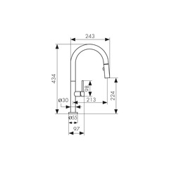 Смеситель KAISER 26466 Merkur схема