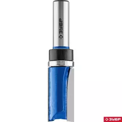 ЗУБР 19 x 38 мм, хвостовик 12 мм, фреза пазовая прямая с верхним подшипником. , Профессионал (28756-19-38-12)