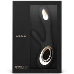 Черный вибратор-кролик Lelo Soraya Wave - 21,8 см. - 