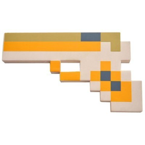 Игровой набор"Пистолет Пиксельный"оранжевый, 24 см
