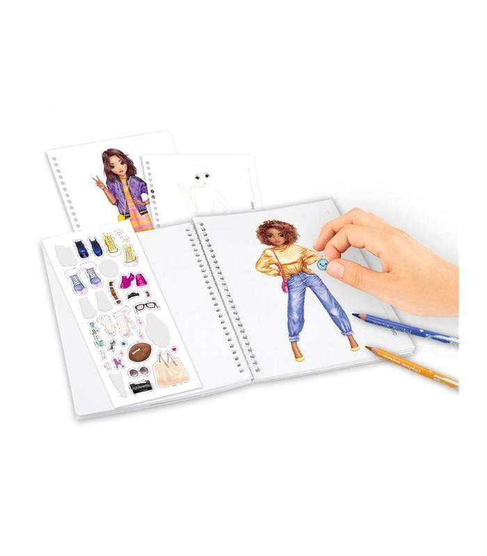 Topmodel Depesche Depesche 12045 Create Your TOPModel Design Studio - Livre De Coloriage Avec 30