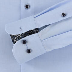 Сорочка мужская Casamoda Modern Fit 303523800-102 из структурной ткани голубая