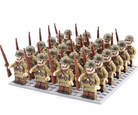 Минифигурки военных Вторая Мировая Война набор 24 шт серия 439
