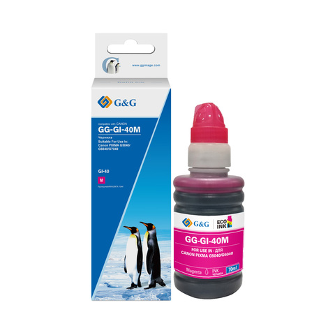 GG-GI-40M G&G чернила пурпурные для Canon Pixma 5040/6040 70 ml