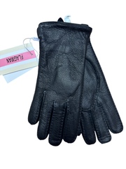 Перчатки.Женские.Кожаные.Кожа оленя. Подклад: трикотаж-шерсть. 5 шт в упаковке.