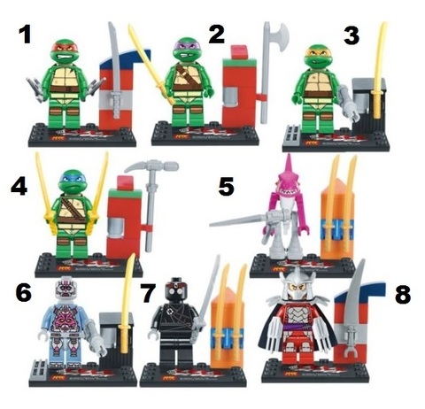 Minifigures Mutant Ninja Turtles Blocks Building Series 01