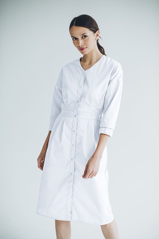 Халат женский м186 toray твил белый