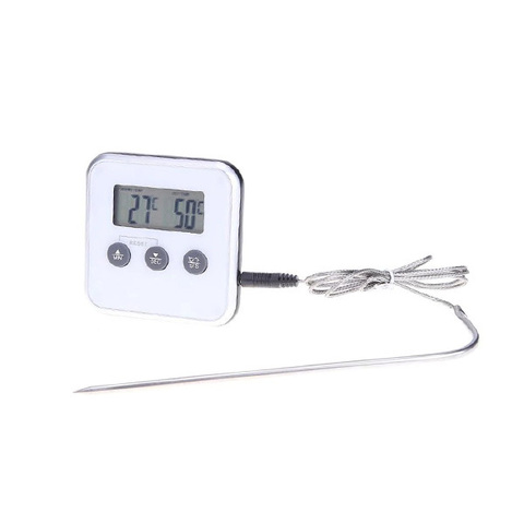 Термометр электронный с щупом, таймером и сигнализацией