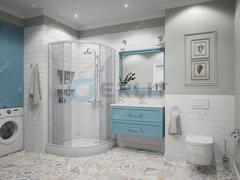 ДУШЕВОЙ УГОЛОК ERLIT ER0508T-C4 80x80x194 ВЫСОКИЙ ПОДДОН