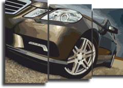 Модульная картина "Mercedes w212"