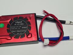Плата контроля BMS LiFePO4 4S 12V 80A