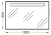 Jacob Delafon EB1416RU-NF Зеркало, 100 см, с подсветкой
