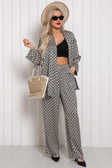 Костюм брючный Армани  (черно-бежевый) К11-84/6 Nikol