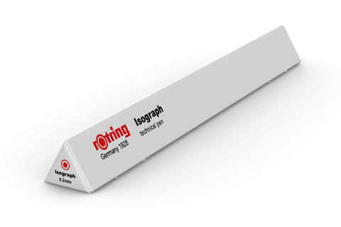 Изограф Rotring, толщина линии: 0,20 mm, корпус: пластик, цвет: бордовый (1903397)