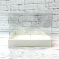 Коробка для бенто торта прозрачная 16х16х12 см