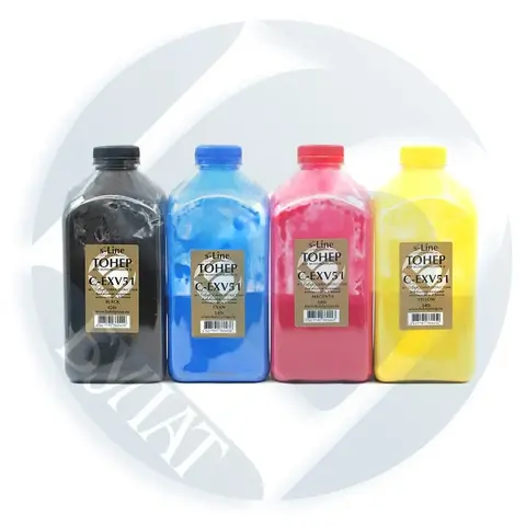 Тонер БУЛАТ s-Line C-EXV51 для Canon iR C5535 (Пурпурный, банка 340 г), для полной заправки использовать 2 банки