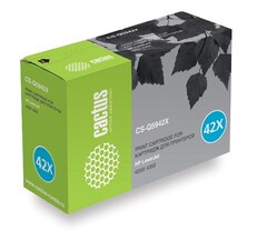Картридж лазерный Cactus CS-Q5942X Q5942X черный (20000стр.) для HP LJ 4250/ 4350