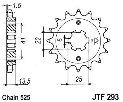 Звезда ведущая JTF293 15