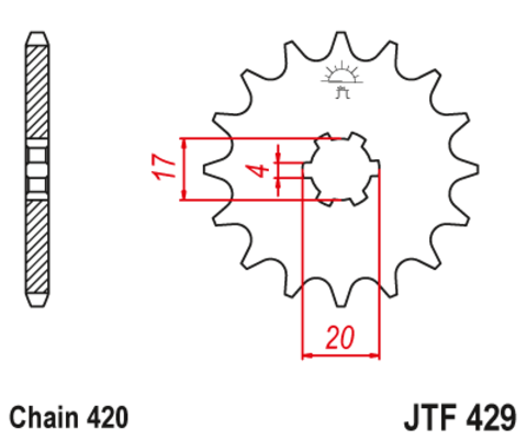 Звезда ведущая JTF429-14