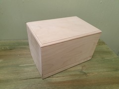 хлебница фанера с выдвижным ящиком 33*22*21,5см