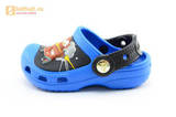 Сабо Крокс (Crocs) пляжные шлепанцы кроксы для мальчиков, цвет синий. Изображение 3 из 12.