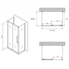 Abber Schwarzer Diamant AG30150BH-S60B-S60B Душевой уголок, 150x60x195