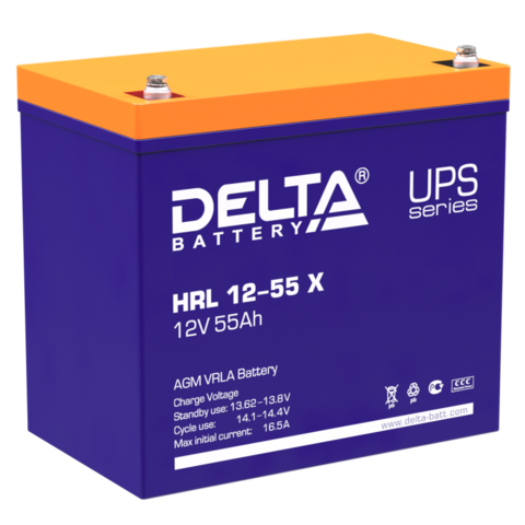 Аккумулятор DELTA HRL 12-55 X