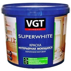 Краска ВД-АК-1180 интерьерная моющаяся База С 13кг VGT