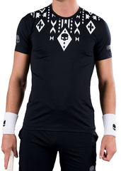 Футболка теннисная Hydrogen Tribal Tech Tee Man - black